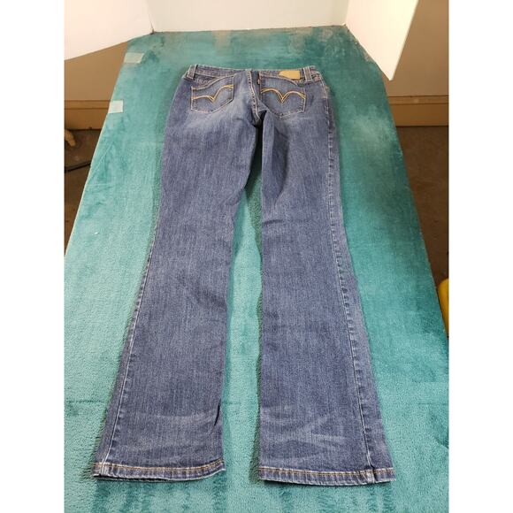 Levis Jeans Sz 11 Womens Blue Pants Stretch Bold Curve Low Rise Bootcut Skinny - Picture 10 of 14